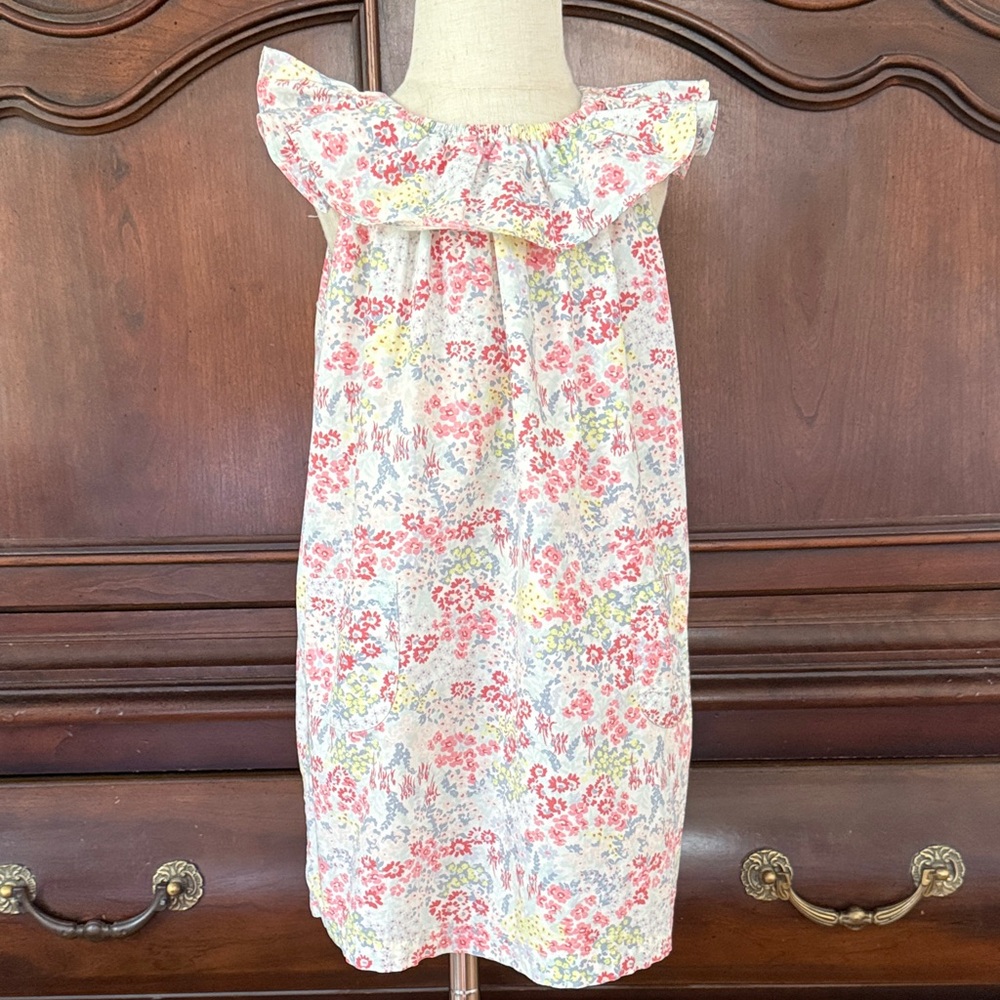 Tea Collection Floral Flutter Sleeve Dress Girls Size 4 Cottagecore Spring